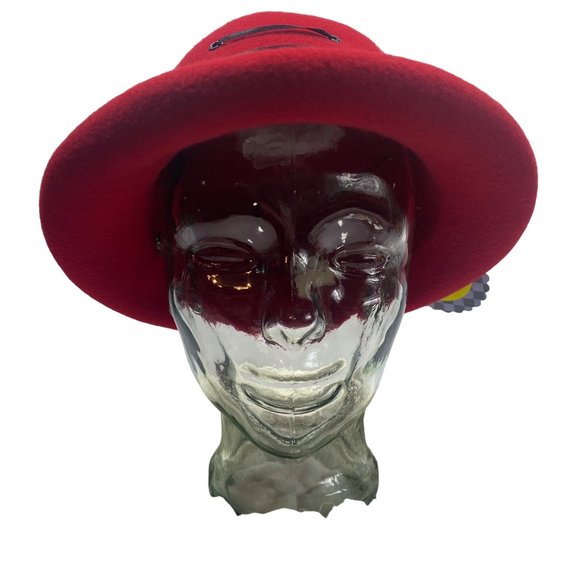 Red Wool Laced Bowler main image 7